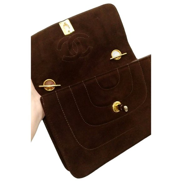 CHANEL AUTHENTIC CLASSIC 24K GOLD BIJOUX CHAIN VINTAGE CROSSBODY FLAP BAG - Picture 8 of 15